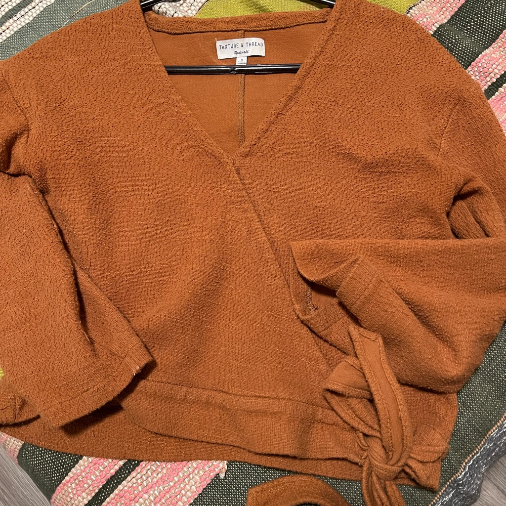Texture And Thread Wrap Top